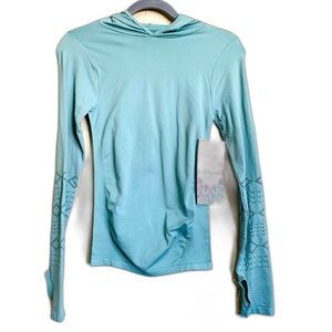 Bella movement mint green top women Long sleeve top size S yoga meditation